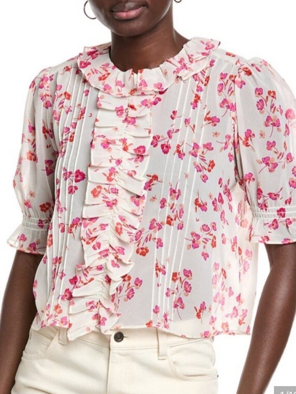 Cabi printed cherish top